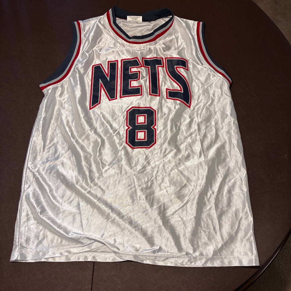 Coyote Promotions New Jersey Nets Jersey #8 Williams Mens Large White NBA